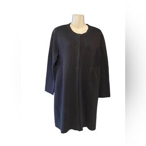 Eileen Fisher Silk Blend Snap Cardigan Jacket